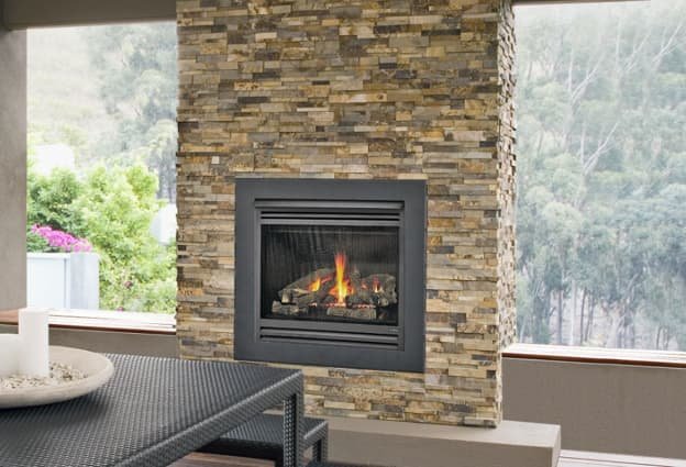 gas log fireplace